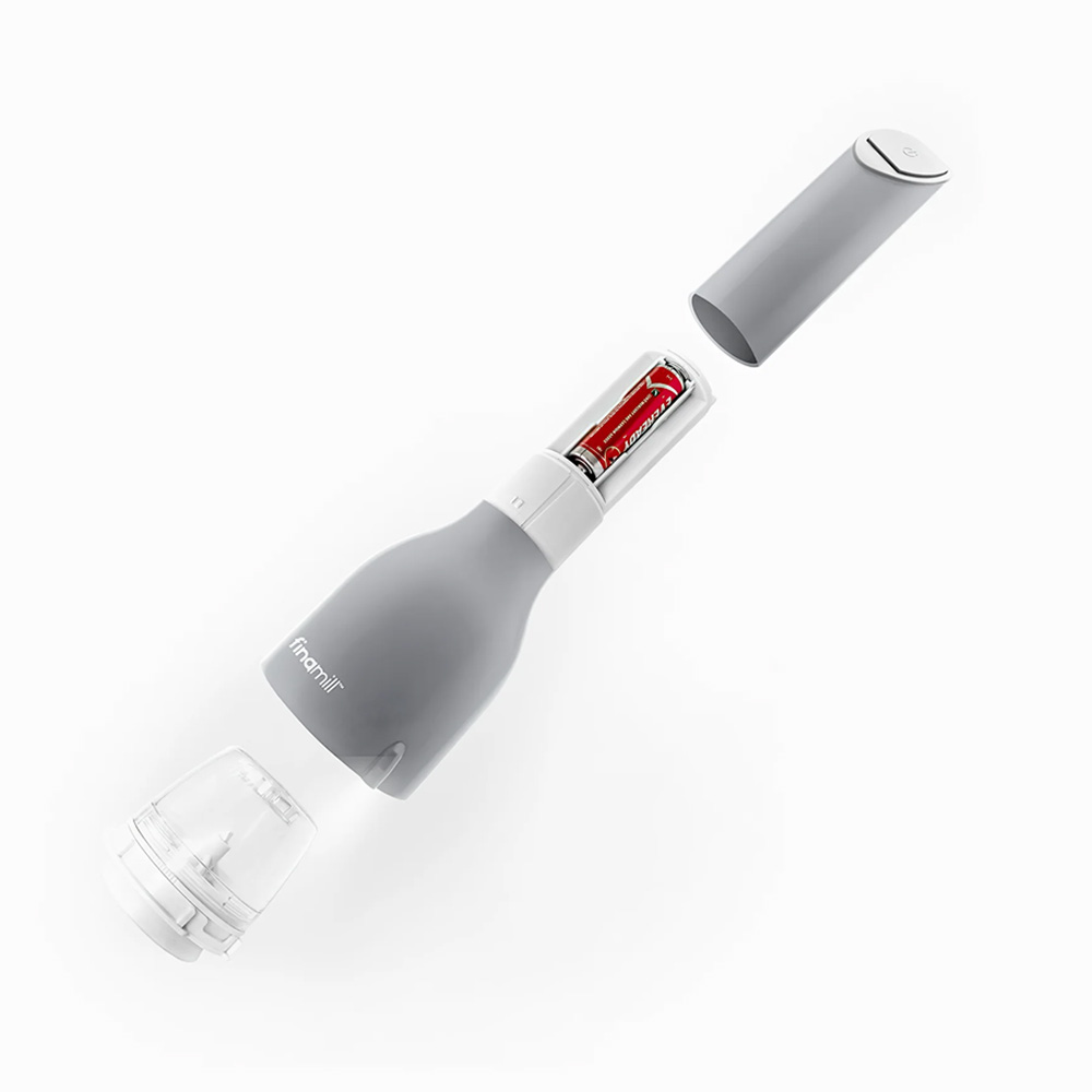 Macina spezie elettrico a batteria Finamill Stone con 2 contenitori