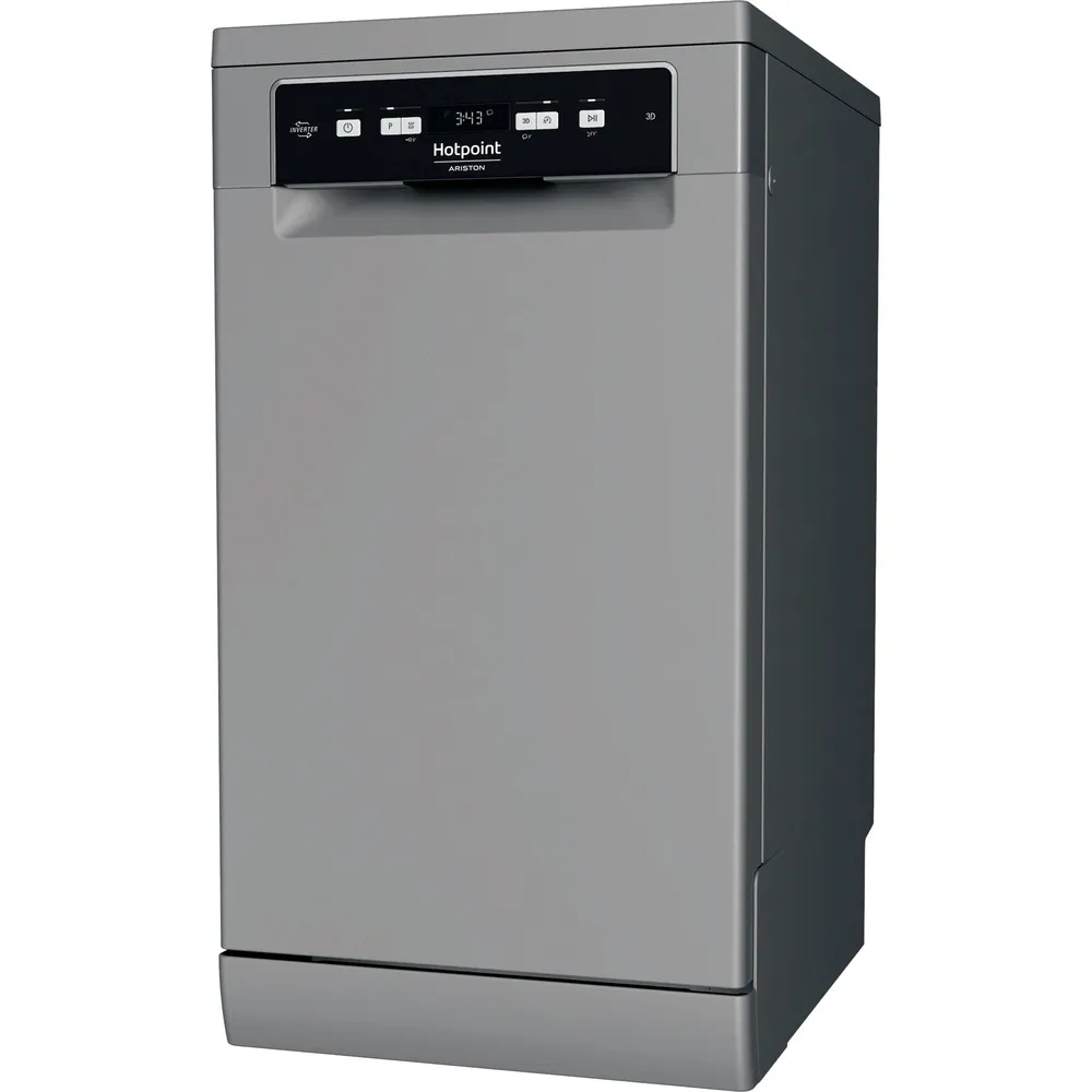 Lavastoviglie a libera installazione Hotpoint  45 CM 10COPER. C SILVER HA3FC10BS7A0S