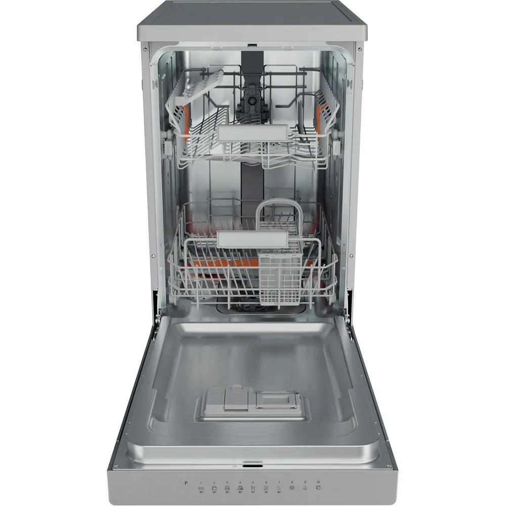 Lavastoviglie a libera installazione Hotpoint  45 CM 10COPER. C SILVER HA3FC10BS7A0S