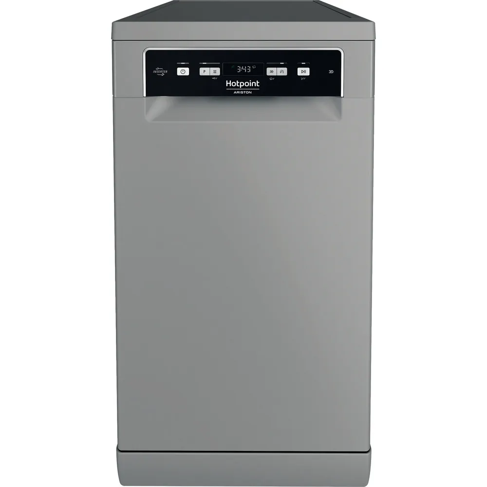Lavastoviglie a libera installazione Hotpoint  45 CM 10COPER. C SILVER HA3FC10BS7A0S