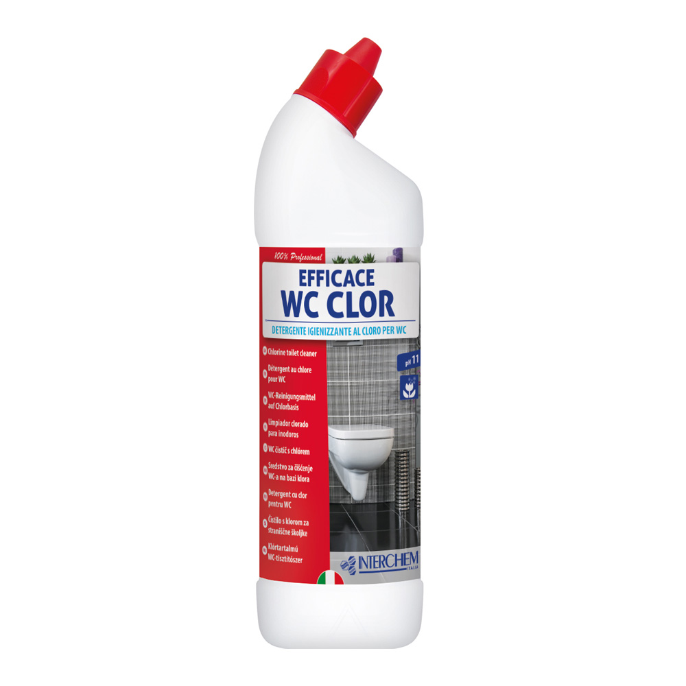 EFFICACE WC CLOR Detergente Sanificante per WC al cloro ml 750