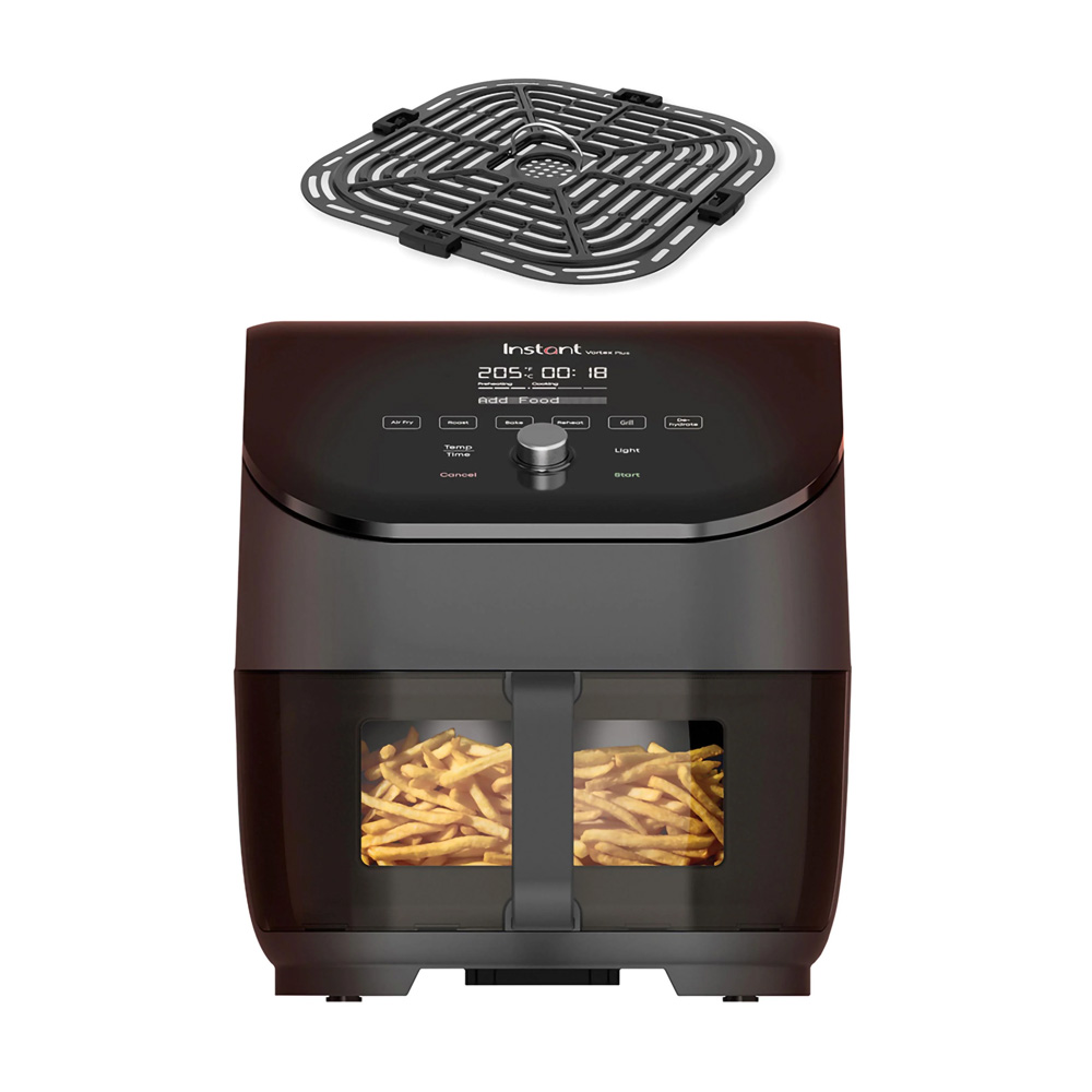 Friggitrice ad aria multiuso Instant Vortex Plus ClearCook 5,7 litri nera