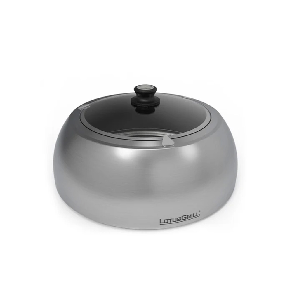 Coperchio per Lotus Grill in acciaio e vetro
