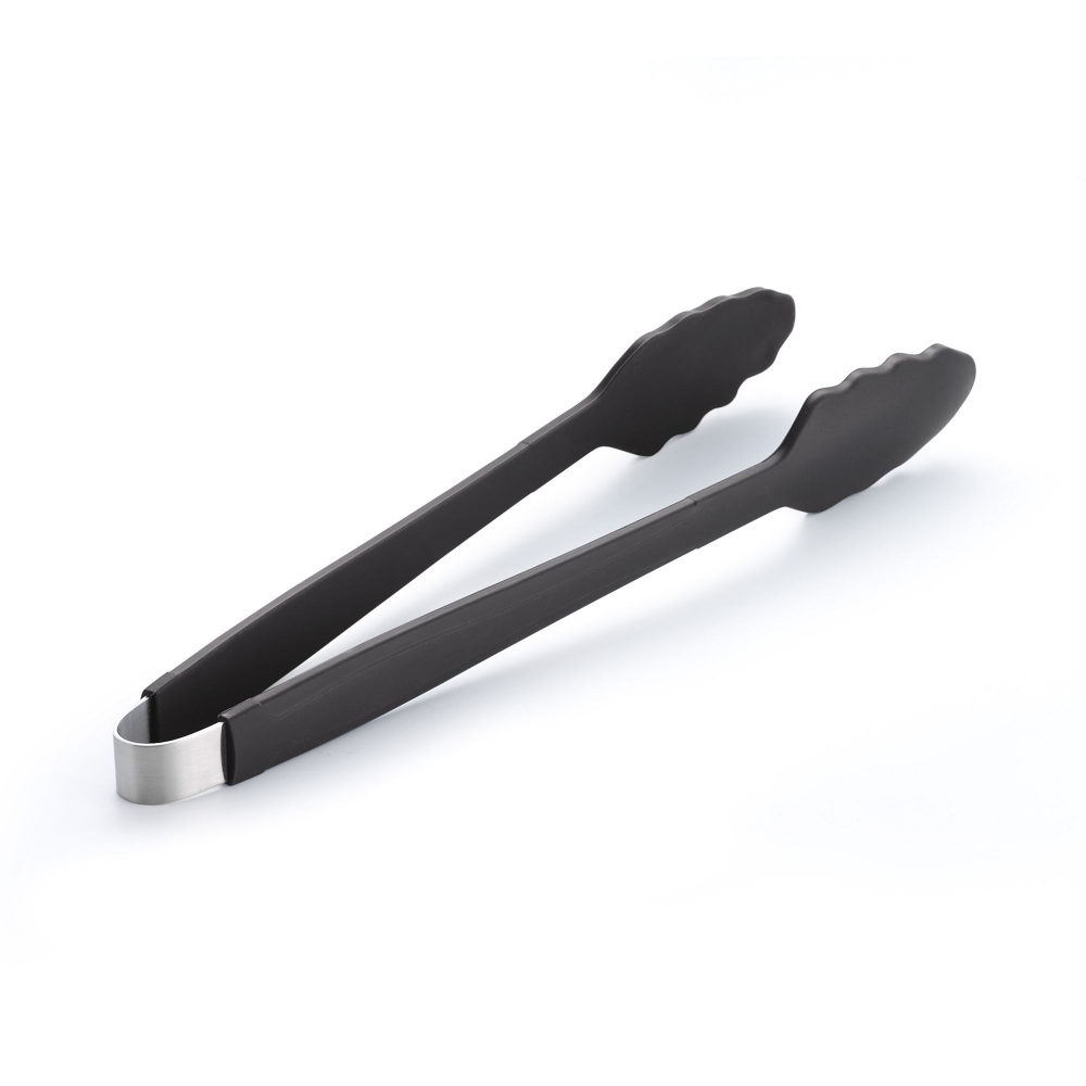 Pinza per barbecue o forno in silicone antracite