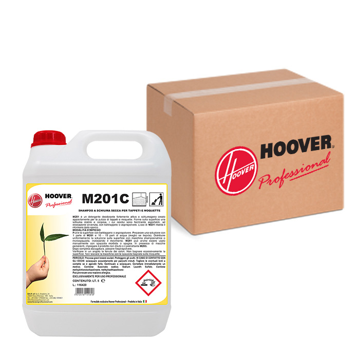 Scatola 4 taniche M201C Shampoo a schiuma secca