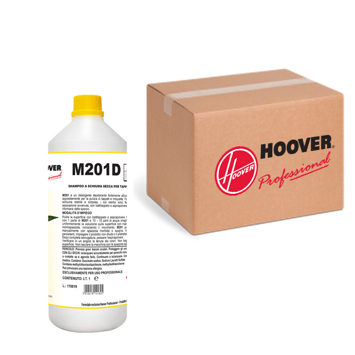 Scatola 12 flaconi M201D Shampoo a schiuma secca