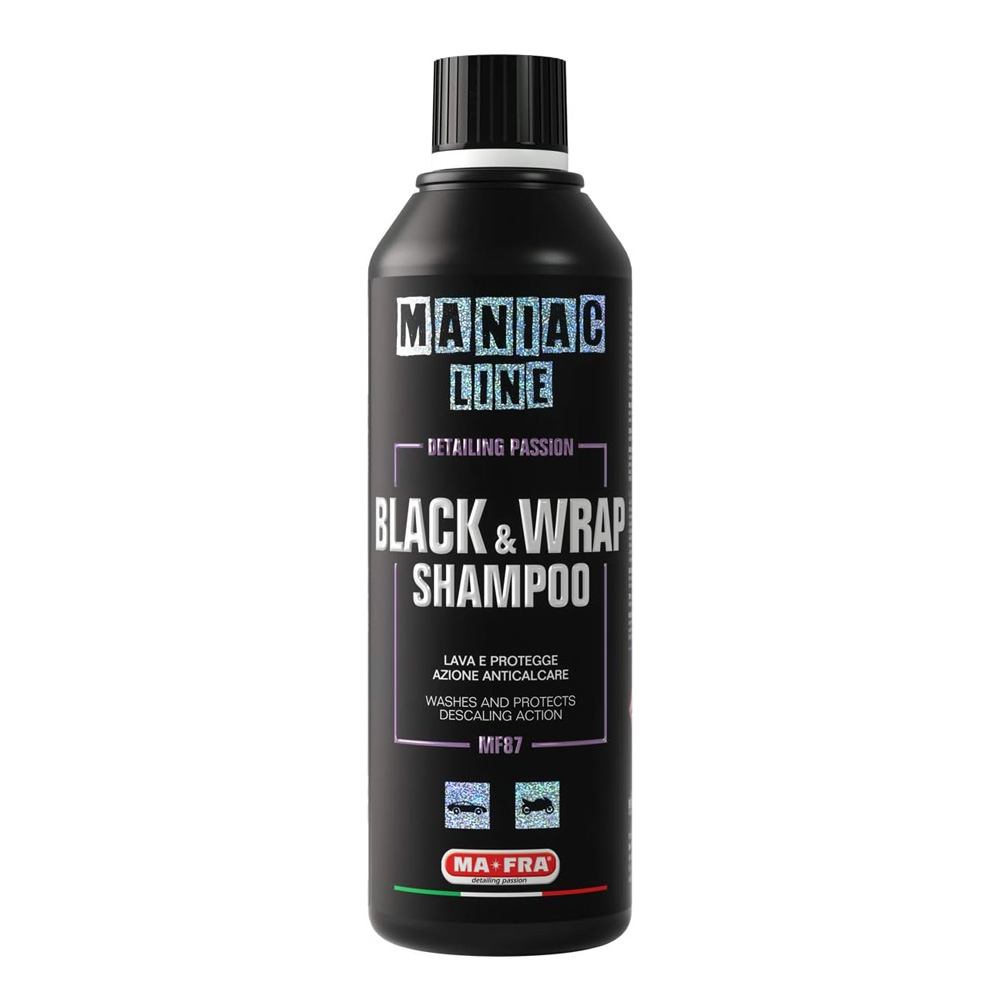 Shampoo auto 2in1 Black e Wrap 500 ml - Maniac Line