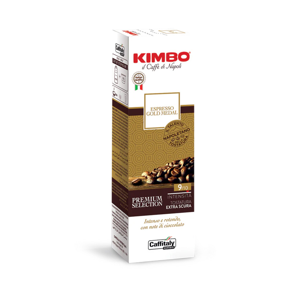 Caffè Kimbo Espresso Gold Metal confezione 10 capsule
