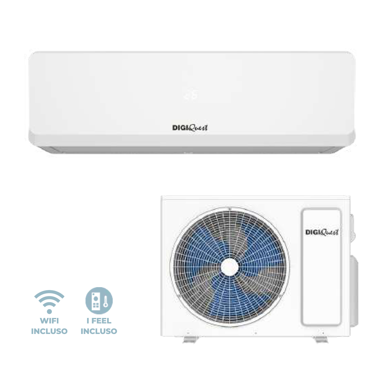 Climatizzatore monosplit 12000 BTU Inverter V5 A++ con wi-fi - DigiQuest