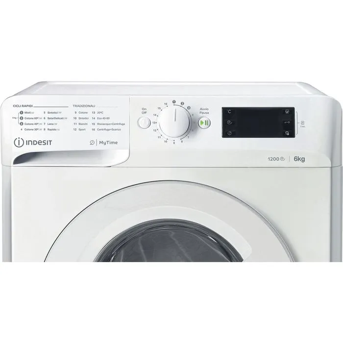 Lavatrice 6 kg Indesit MY TIME F1200GIRI MTWSE 61251 W IT