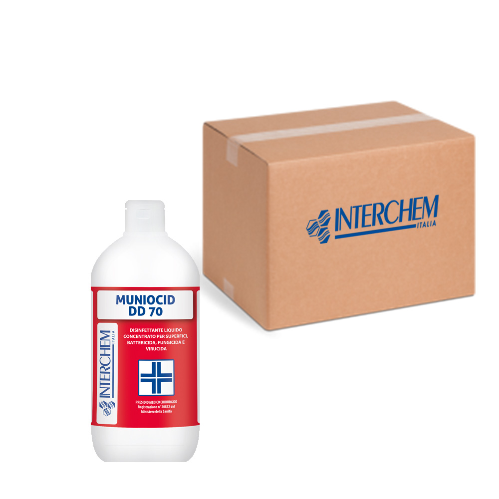 Scatola 12 pezzi detergente disinfettante Muniocid DD 70 400 ml