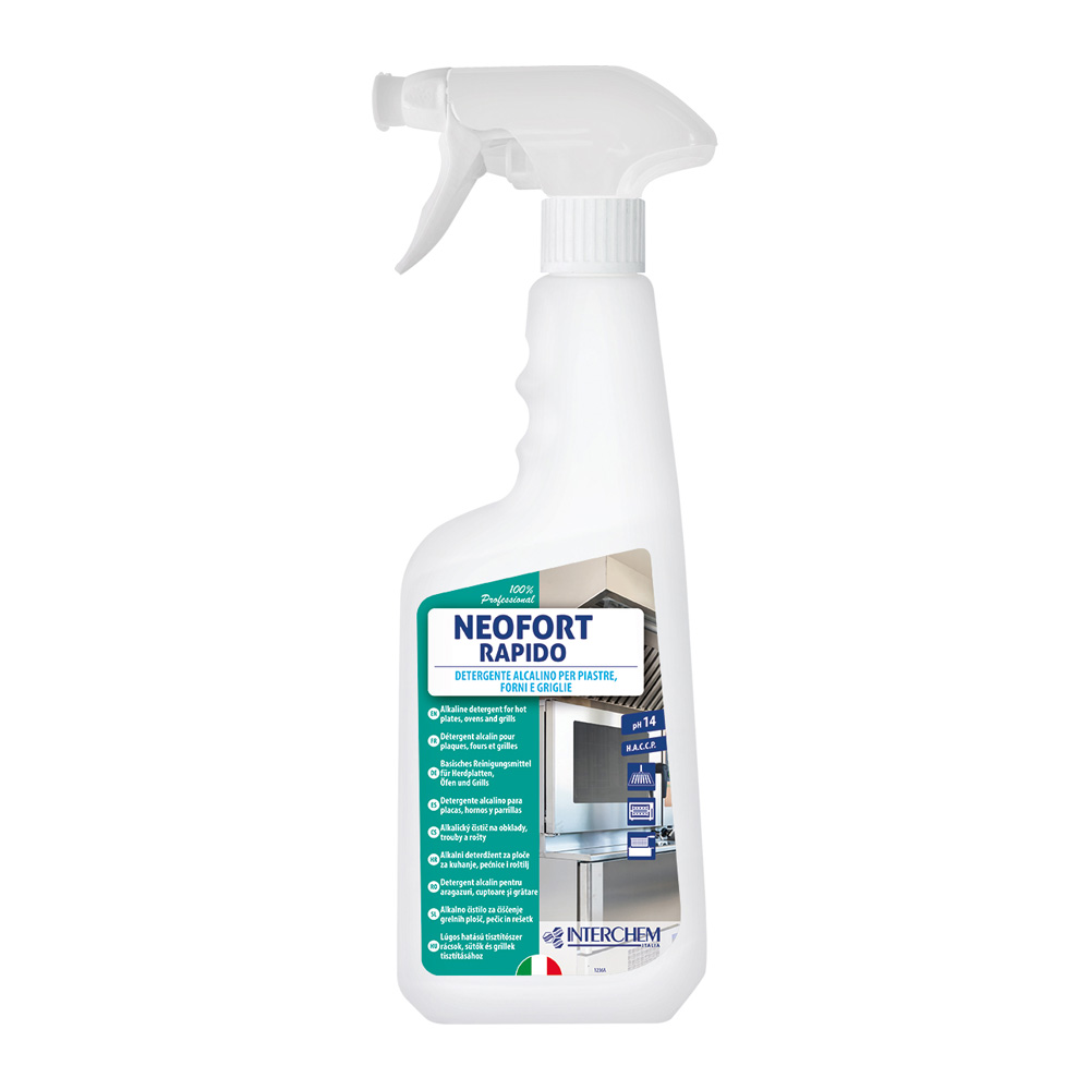 Detergente per forni, piaste e griglie Neofort rapido 750 ml