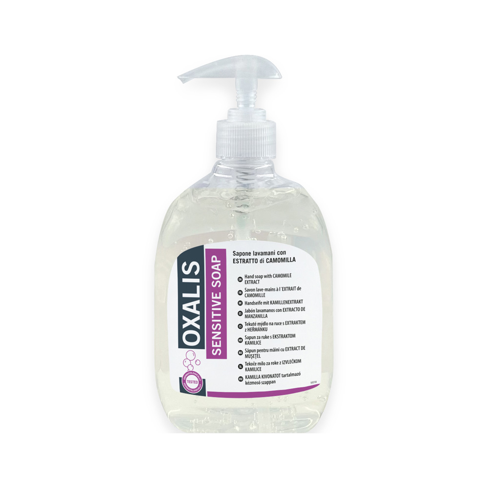Sapone lavamani Oxalis sensitive soap 500 ml con dispenser