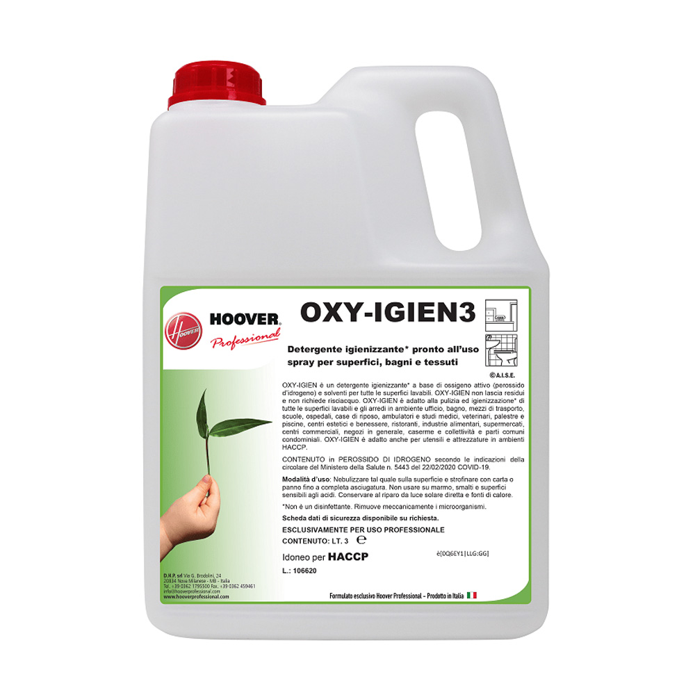 Detergente igienizzante per superfici e tessuti Oxy Igien 3 litri