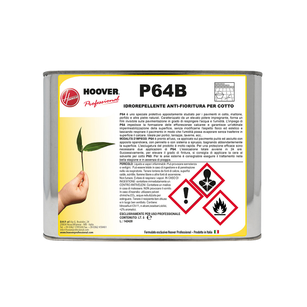 P64B Impregnante idrorepellente per cotto e pietre naturali porose