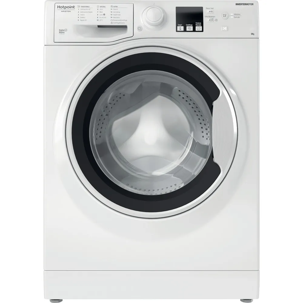 Lavatrice slim 6 kg Hotpoint 1200GIRI RSSF 624 W IT N