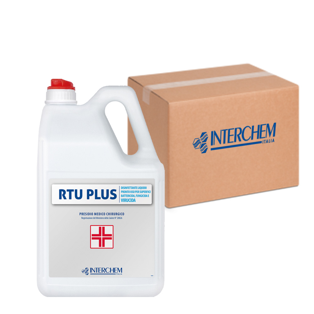 Scatola 2 taniche disinfettante RTU Plus 5 litri