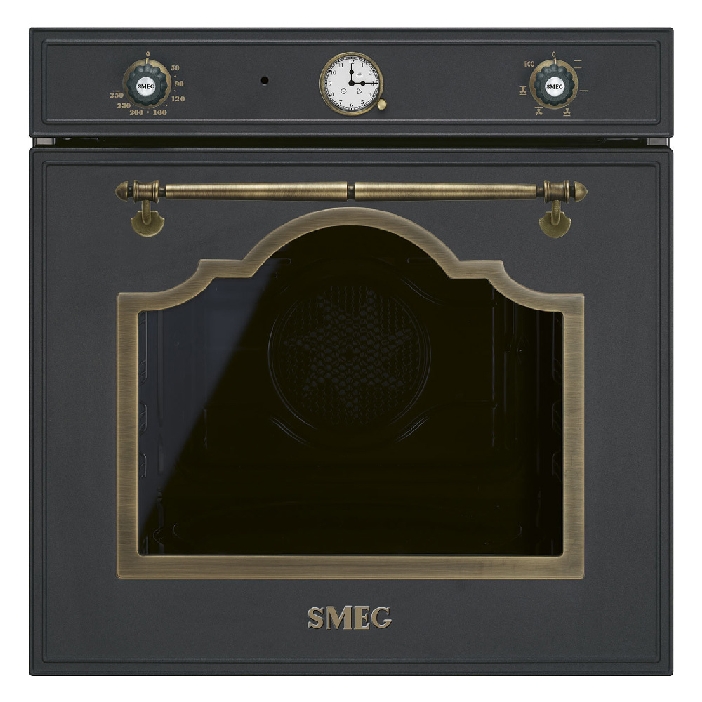 Forno ad incasso Smeg ventilato CORTINA 2MAN.70LT 60CM ANTRACITE SF67C1AO