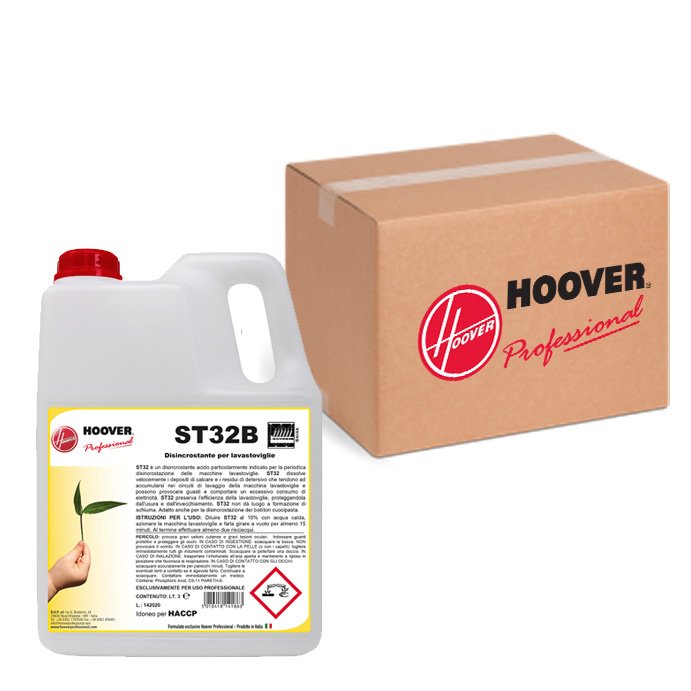 Scatola 4 taniche ST32B Disincrostante per lavastoviglie