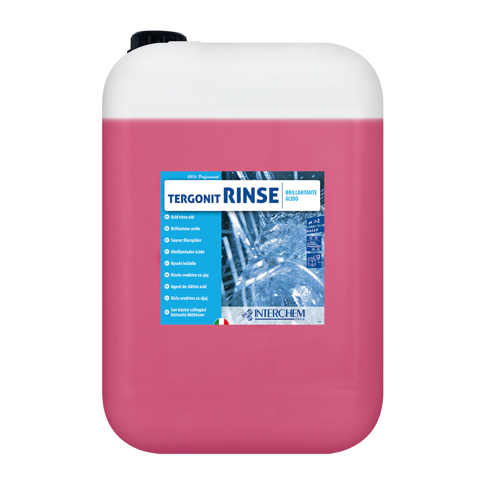 Brillantante acido per lavastoviglie professionale Tergonit Rinse 20 kg