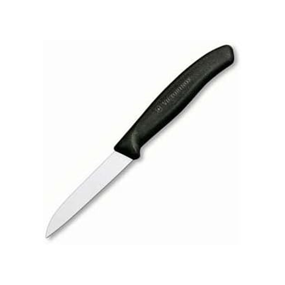 Spelucchino ondulato punta arrotondata ergonomico nero - Victorinox Swissclassic