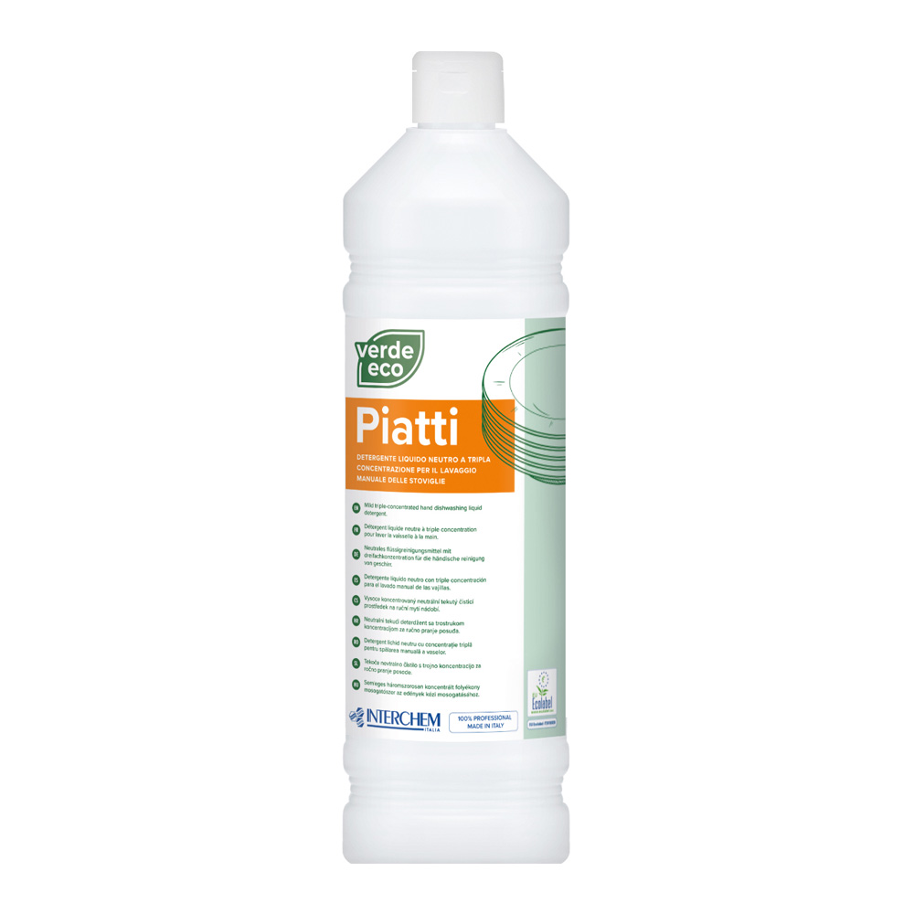 Detergente stoviglie manuale Verde Eco Piatti 1 litri
