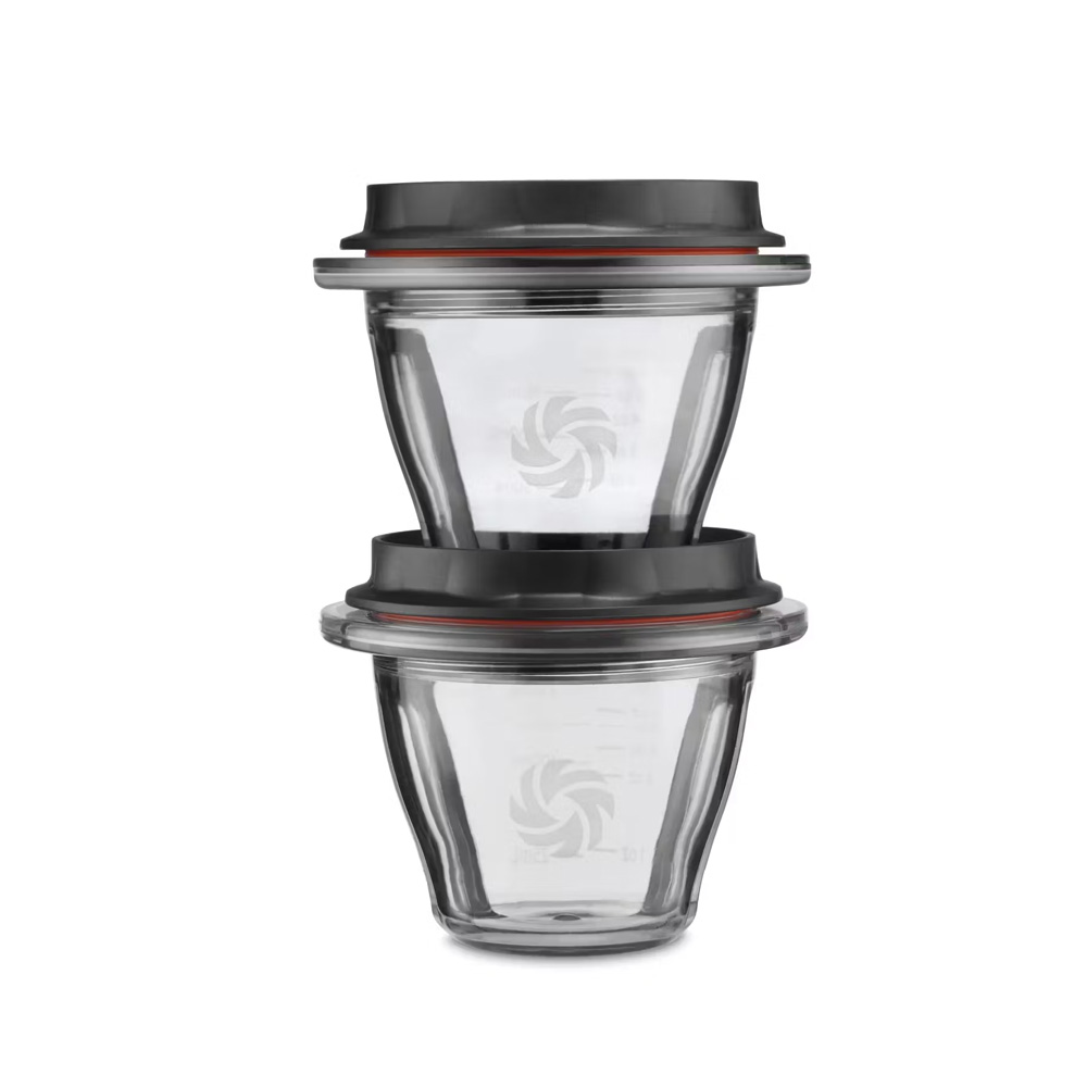 Vitamix Set 2 ciotole con tappo per Ascent