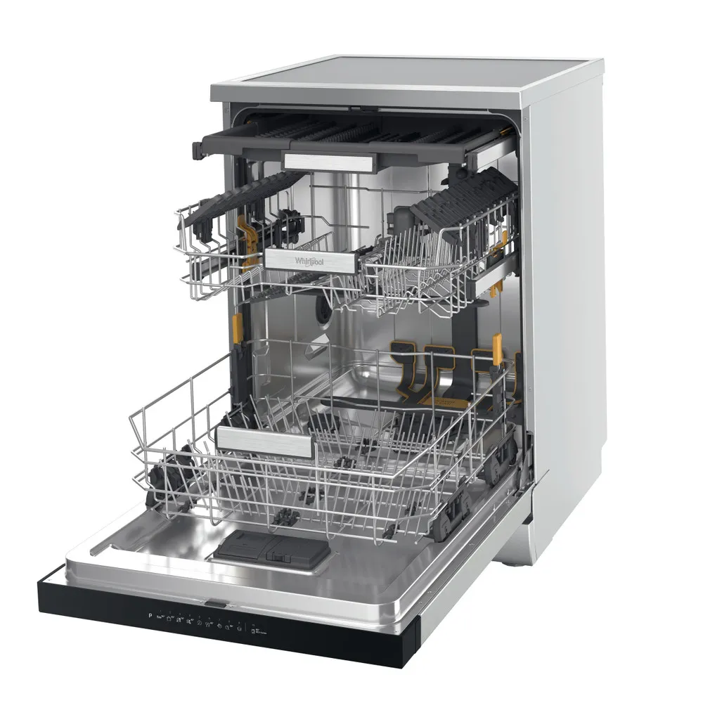 Lavastoviglie a libera installazione Whirlpool 15 COPERTI C INOX W7F HP43 X