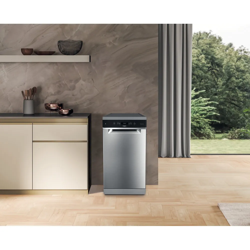 Lavastoviglie slim Whirlpool libera installazione 45CM 10COPER. D INOX WH4FD11CS7A0X
