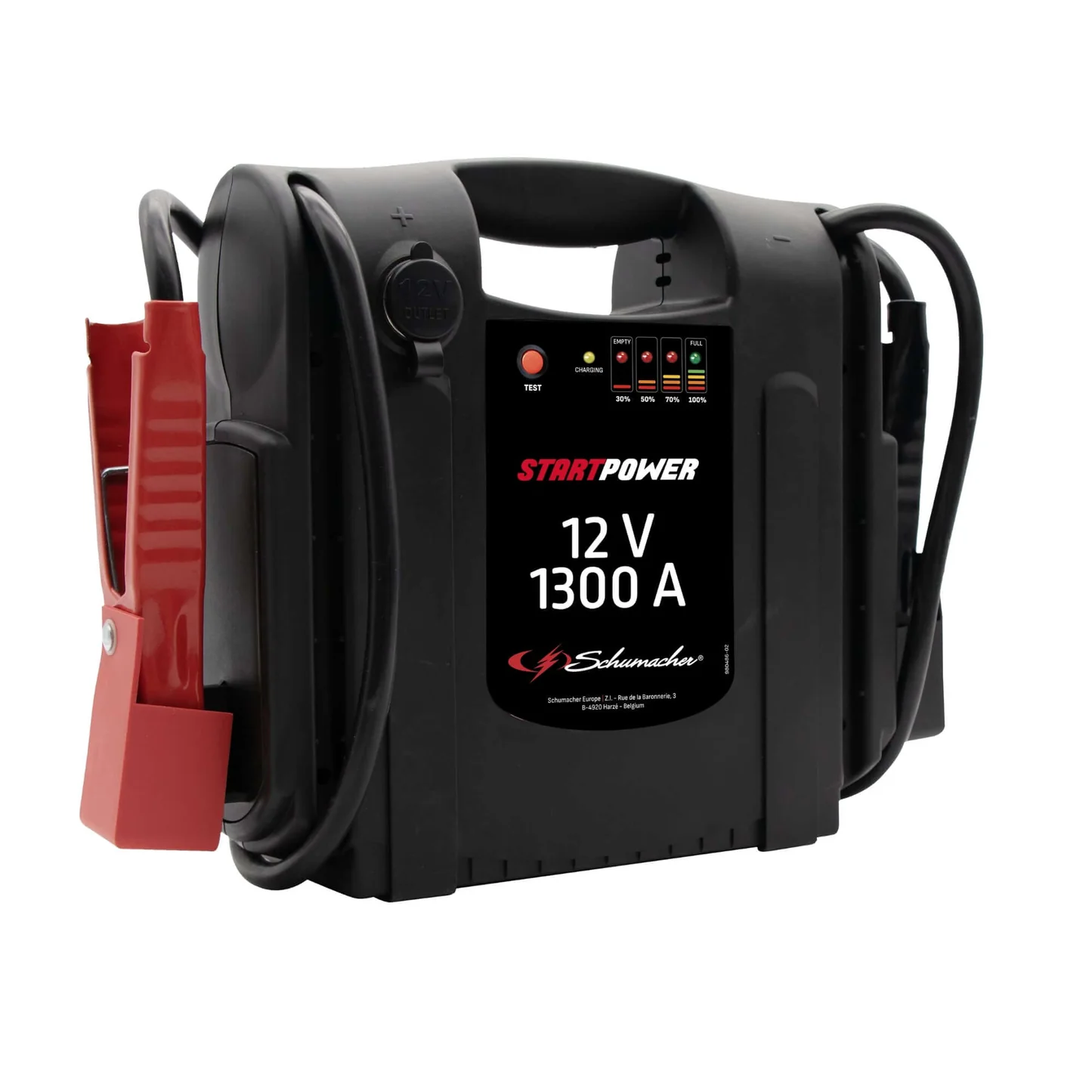 Avviatore batteria schumacher booster 1300 per auto e moto 12 v