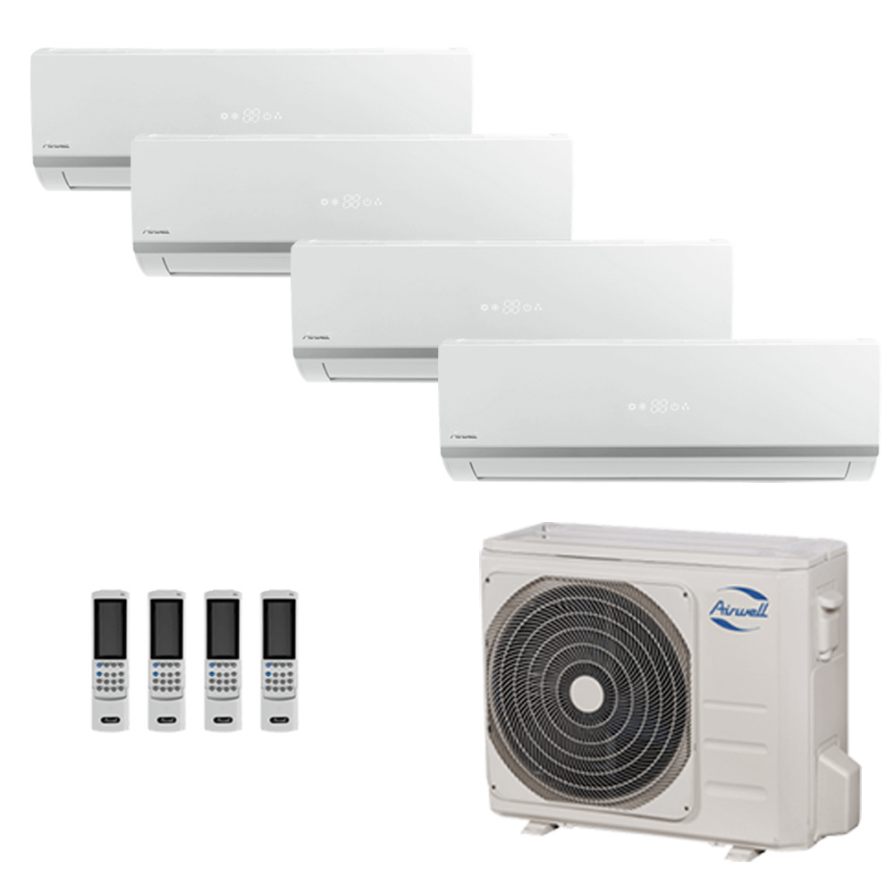 Climatizzatori quadri split Airwell fisso 4x12000 Btu 9kW