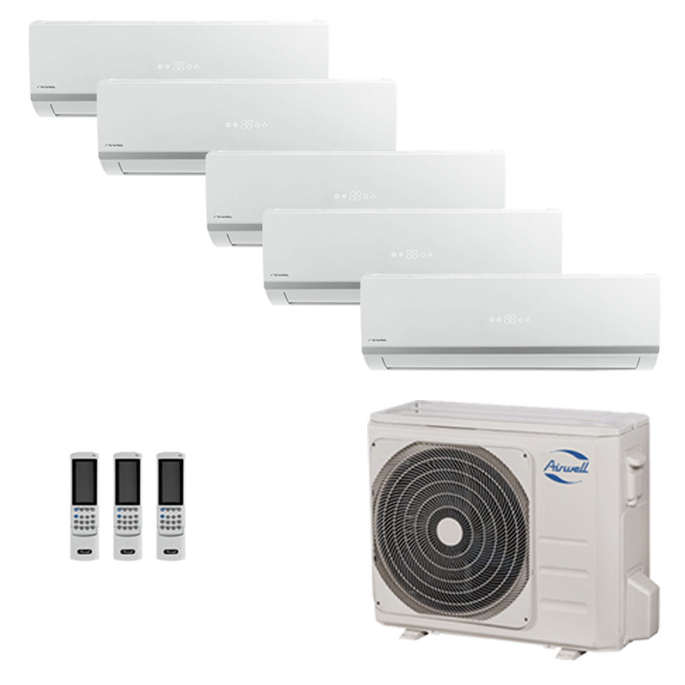 Climatizzatore penta split Airwell fisso 5x12000 Btu 13 kW A++