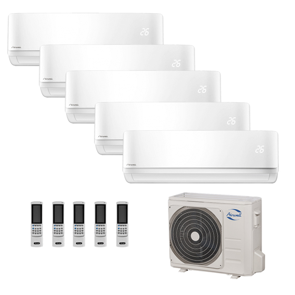 Climatizzatore penta split Airwell fisso 5x12000 Btu 13 kW