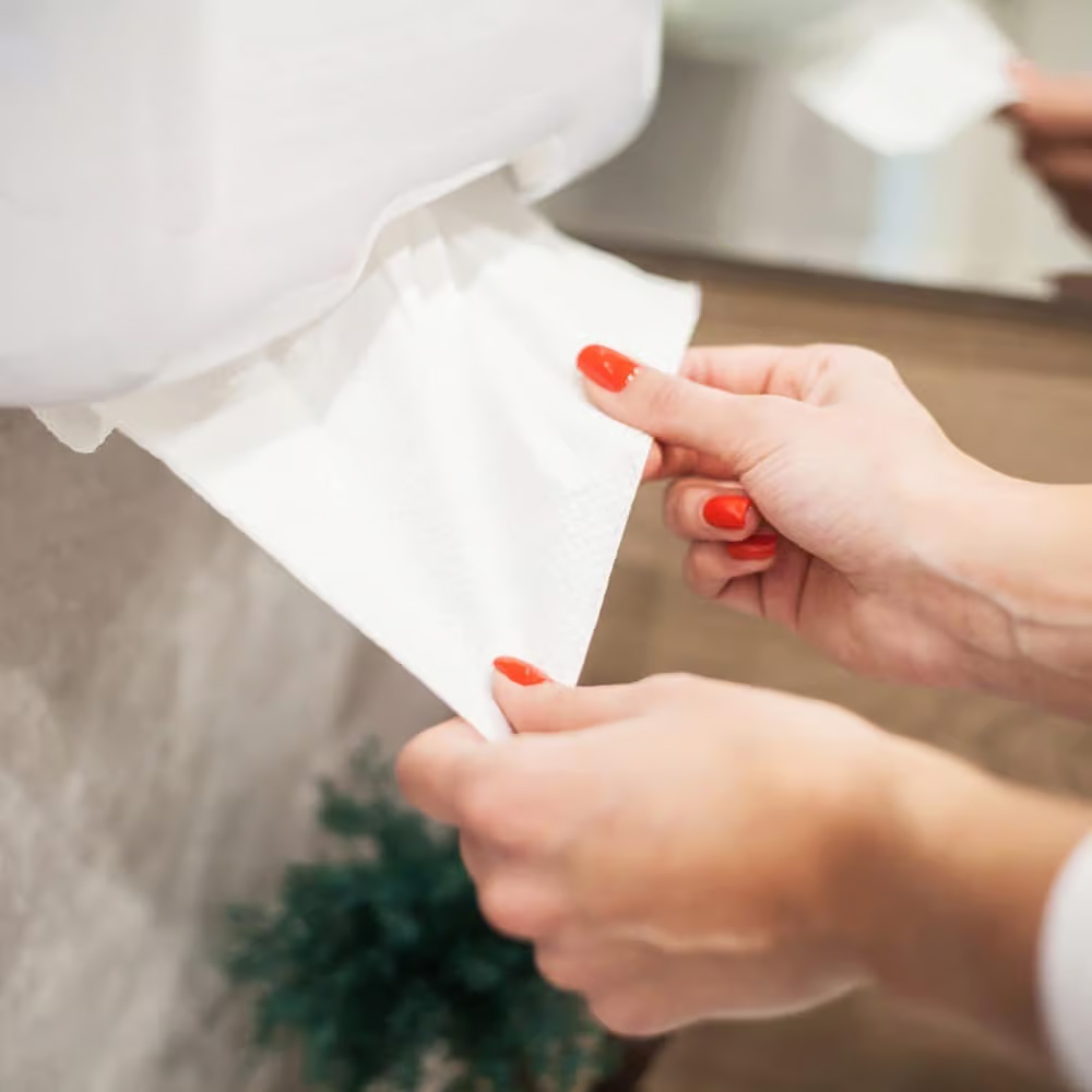 Imballo 8 scatole di asciugamani di carta piegati a V Eco Sticker da 20 confezioni l'una