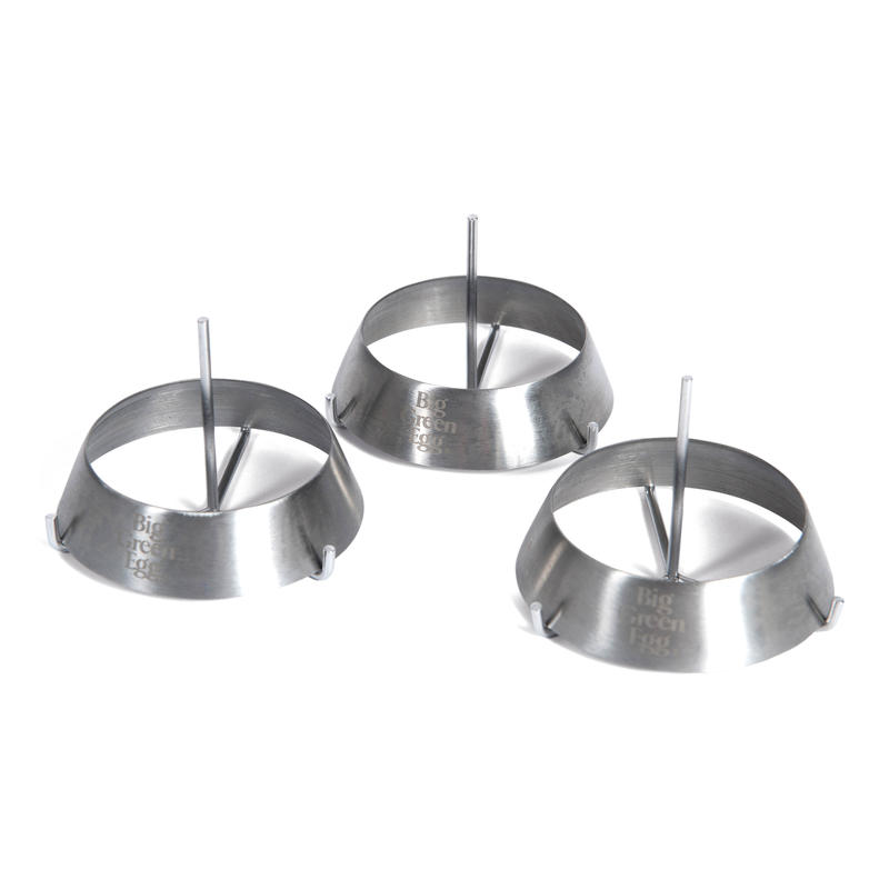 Set 3 Anelli Acciaio Inox per barbecue Big Green Egg