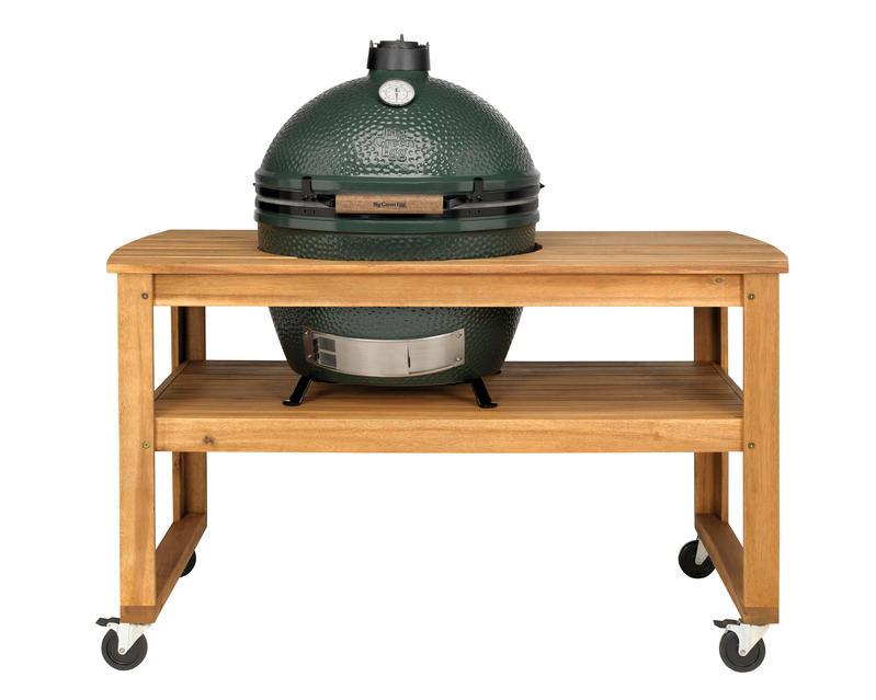 Tavolo in legno di Eucalipto per Big Green Egg XL