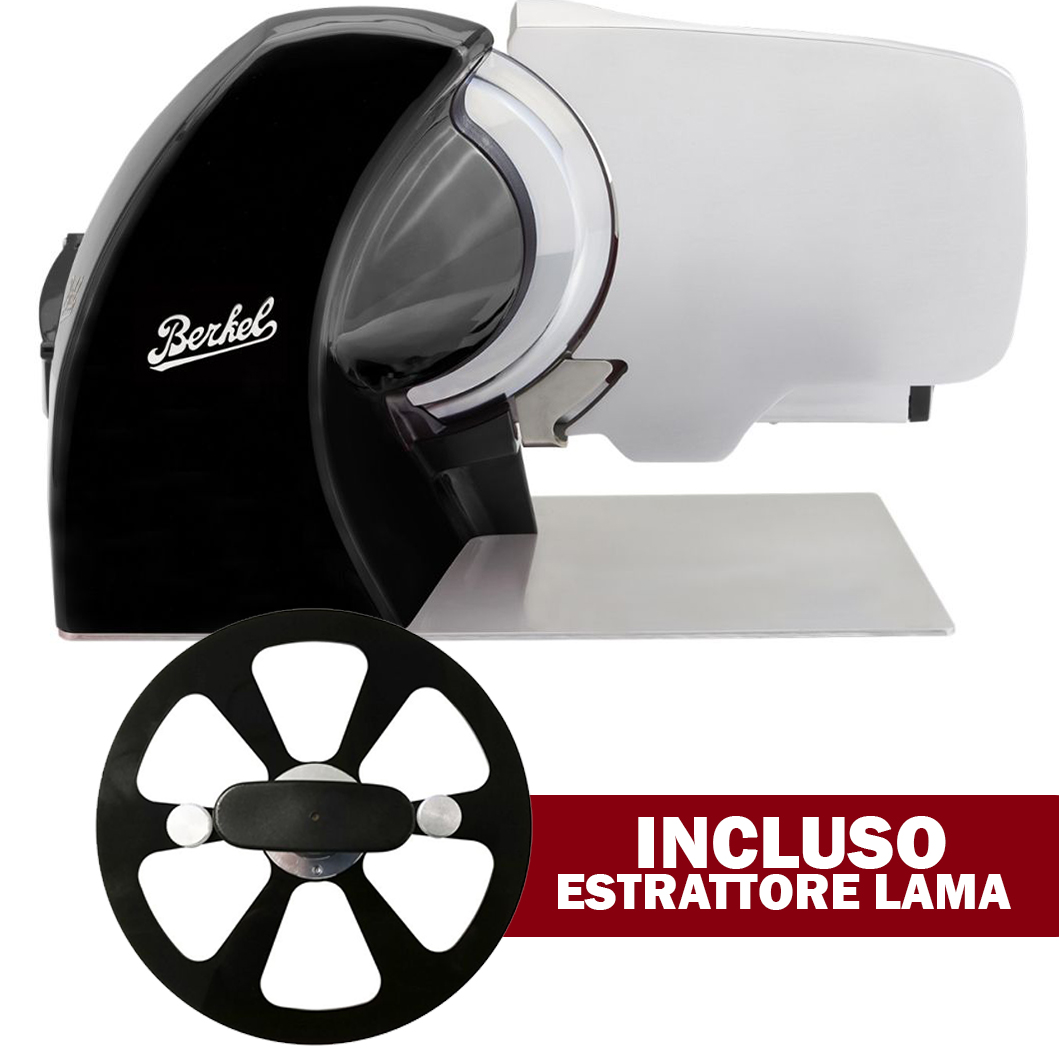 Affettatrice berkel home line 250 plus nera con estrattore lama incluso