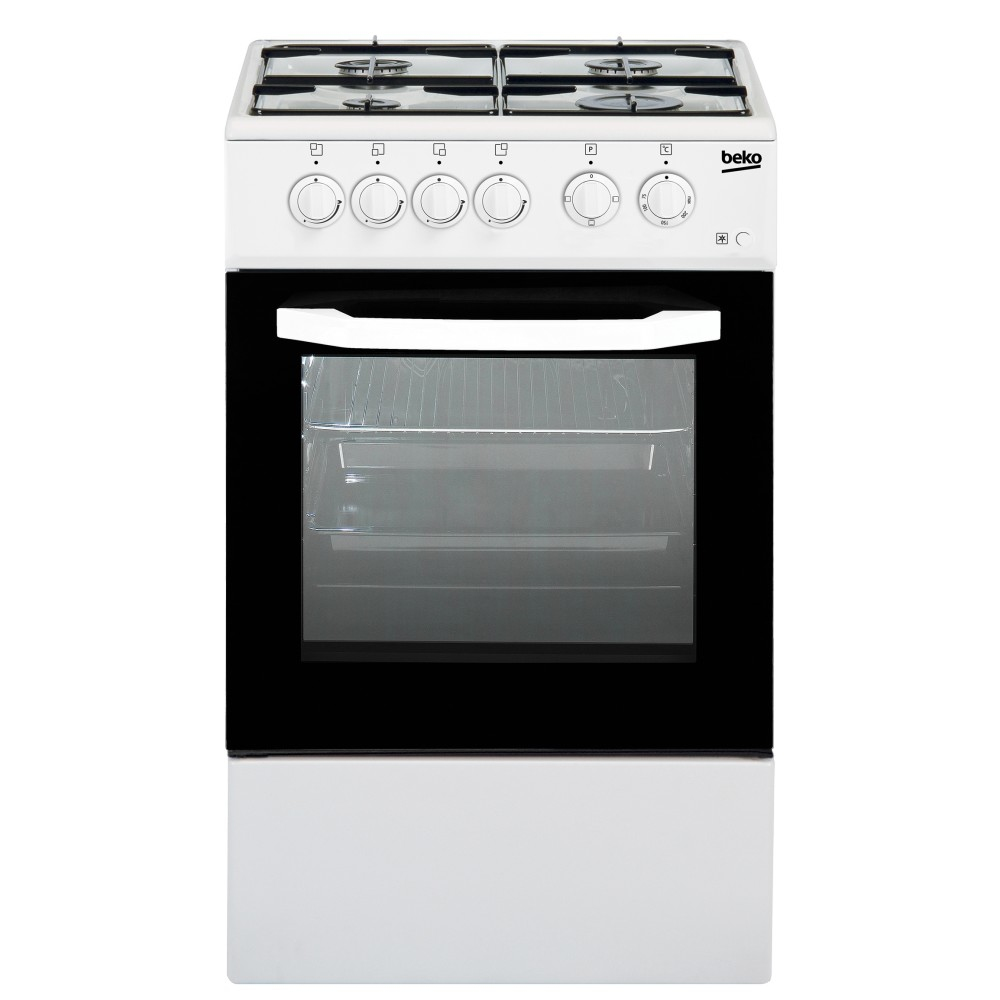 BEKO CUCINA A GAS 4 BRUCIATORI FORNO ELETT.54LT 50x50 BIANCO CSS42014FW