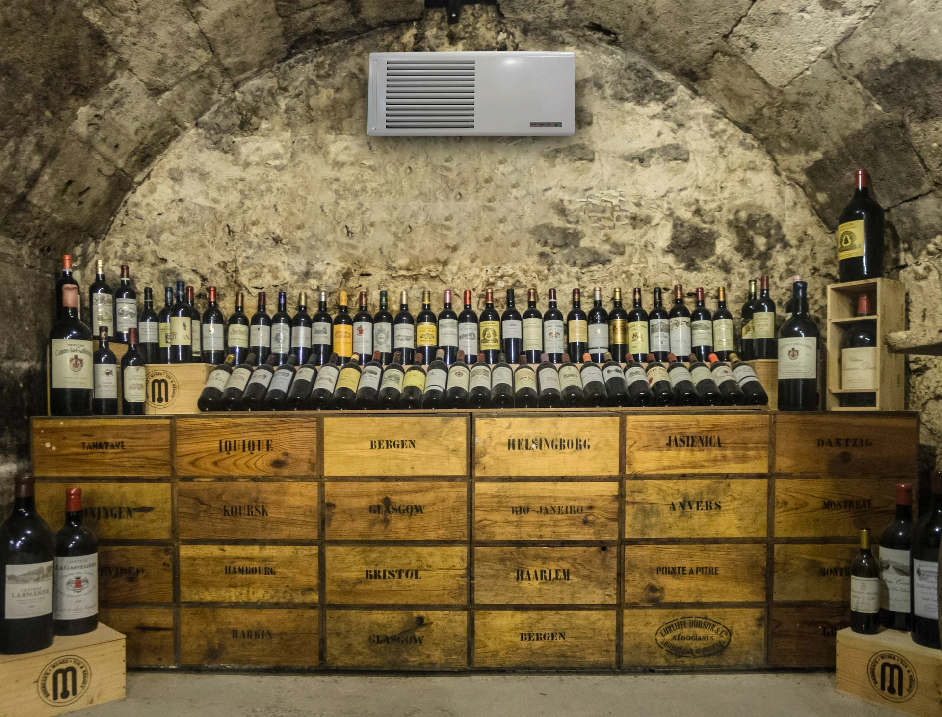 Deumidificatore Fral in una cantina