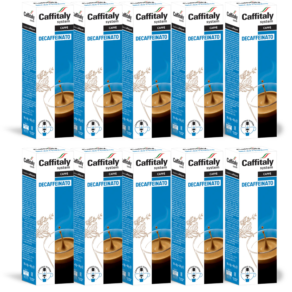 100 Capsule Caffè Decaffeinato Ecaffè