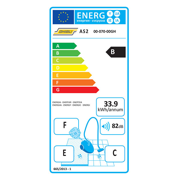 Aspirapolvere Ghibli professionale orizzontale AS 2