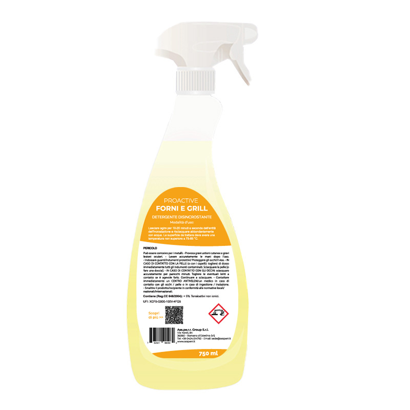 Detergente disincrostante per forni e piastre ProActive Forni & Grill 750 ml